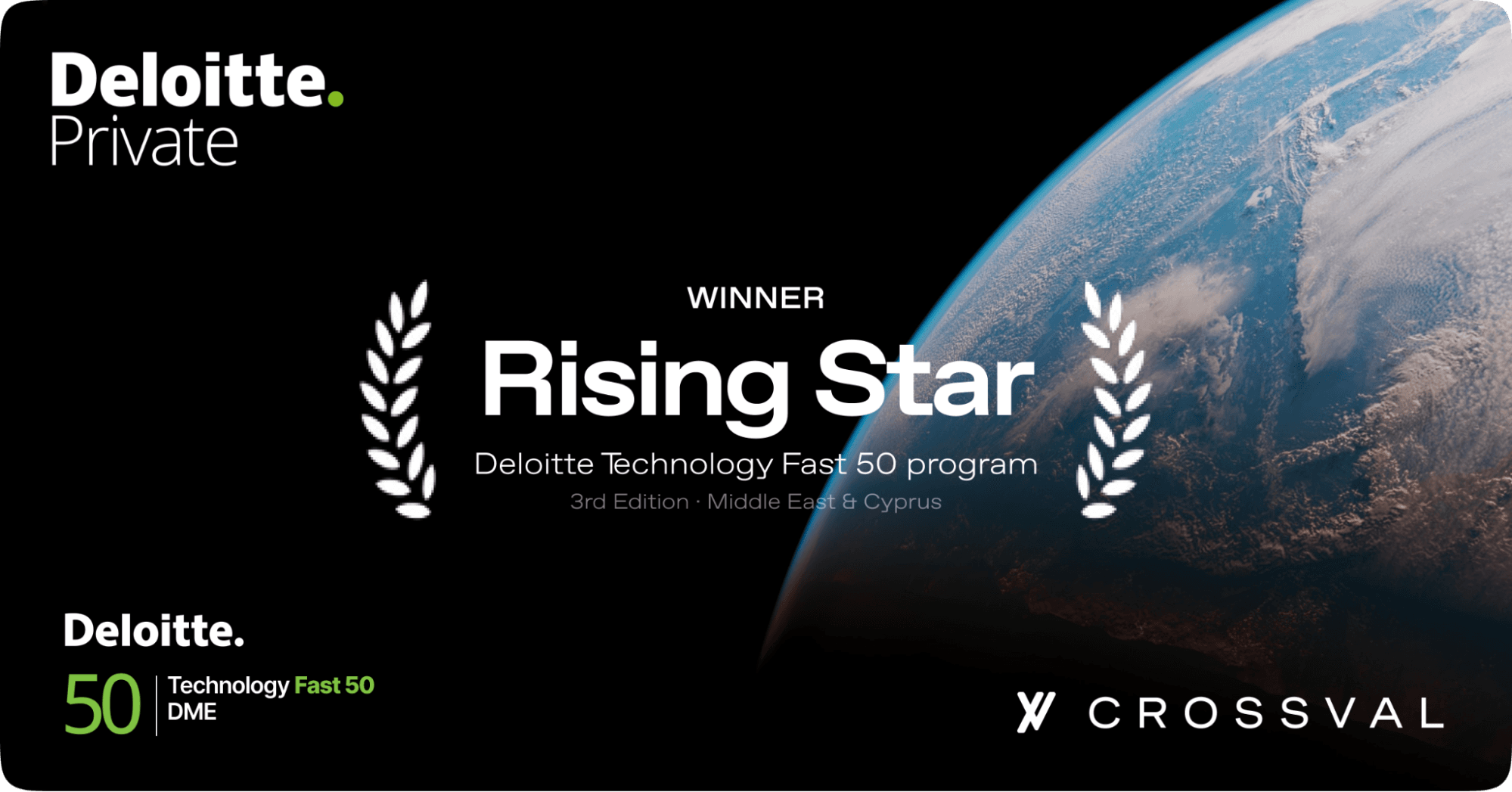 Deloitte Recoginition as Rising Star Fast 50 for CrossVal | Financial Management Software